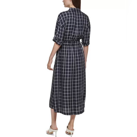 Calvin Klein Black and White Checkered Dress - Picture 4 of 6